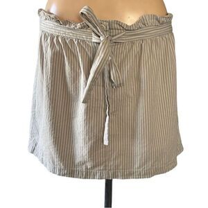 J Crew Casual Striped Elastic Waist Skirt S